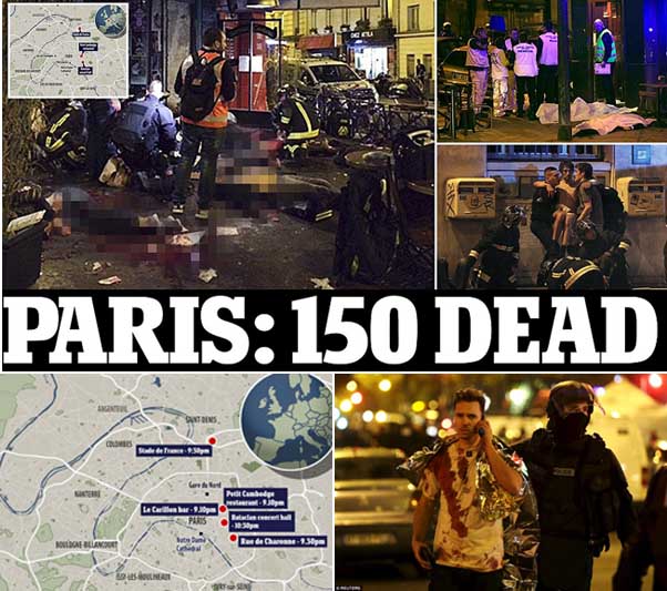 Paris Berkubang Darah 150 Korban Tewas Akibat Teror Pendukung ISIS